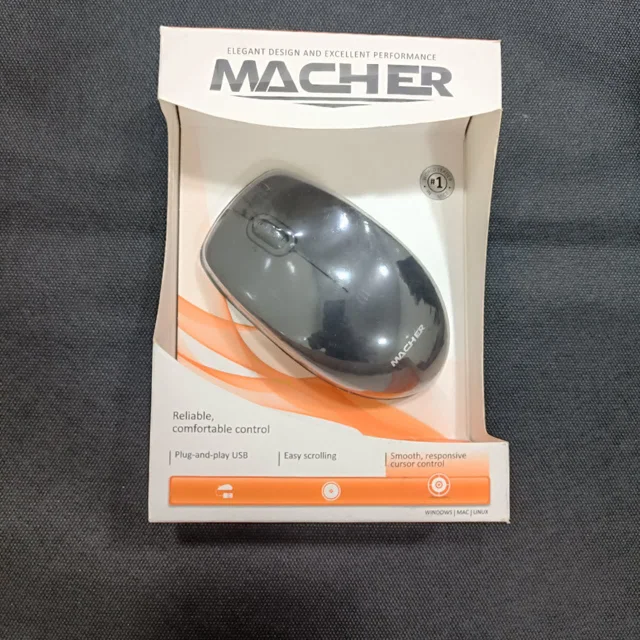 MACHER Wired Mouse | Simple Design and Smooth Performance
